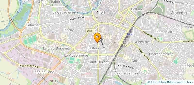 localisation de l'entreprise SCI 2B2G  NIORT