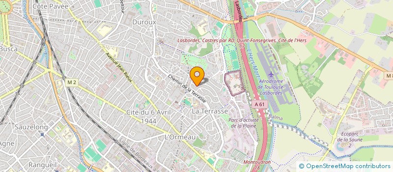 localisation de l'entreprise SCI 2B2M  TOULOUSE