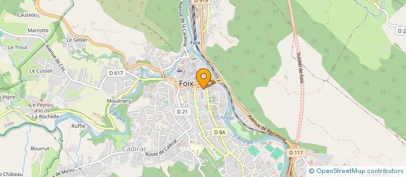 localisation de l'entreprise SCI 2BA à FOIX