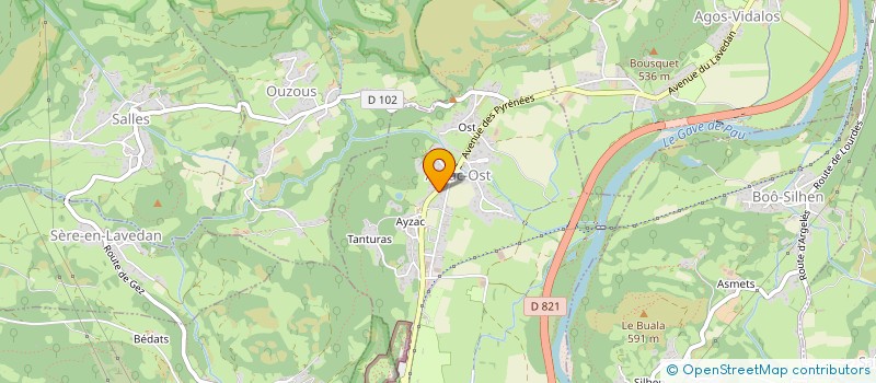 localisation de l'entreprise SCI 2BC IMMOBILIER  AYZAC-OST