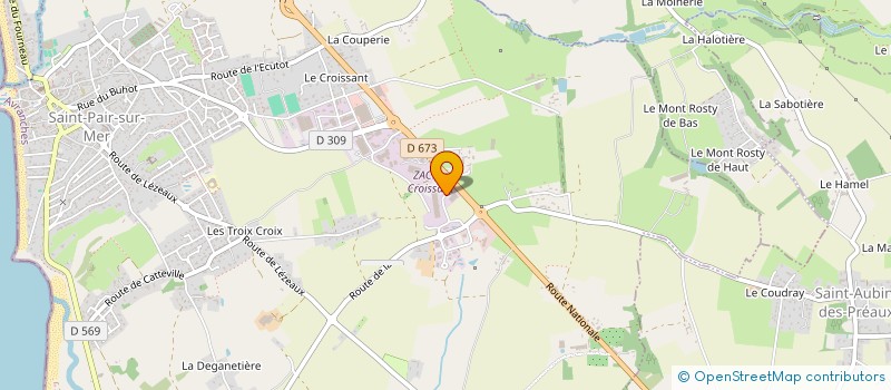 localisation de l'entreprise SCI 2BH IMMO  SAINT-PAIR-SUR-MER