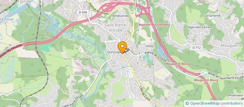 localisation de l'entreprise SCI 2BHL  SAINT-PIERRE-D'IRUBE