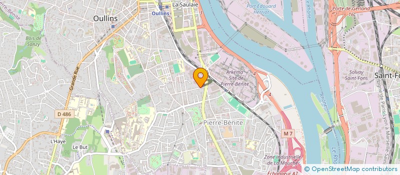 localisation de l'entreprise SCI 2BJS  OULLINS-PIERRE-BENITE