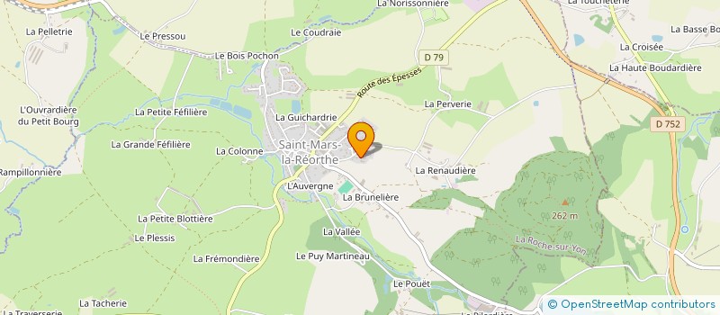 localisation de l'entreprise SCI 2BOU  SAINT-MARS-LA-REORTHE