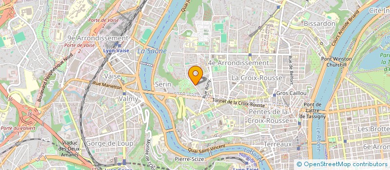 localisation de l'entreprise SCI 2BRUCHRIFLO  LYON