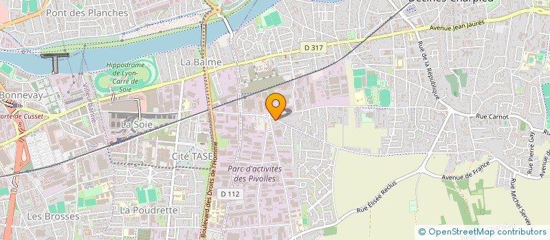 localisation de l'entreprise SCI 2BSL IMMO  DECINES-CHARPIEU