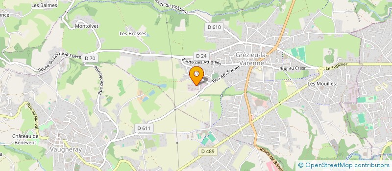 localisation de l'entreprise SCI 2BV  GREZIEU-LA-VARENNE