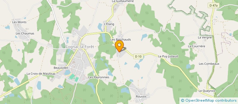 localisation de l'entreprise SCI 2BV à COGNAC-LA-FORET