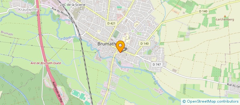 localisation de l'entreprise SCI 2C  BRUMATH