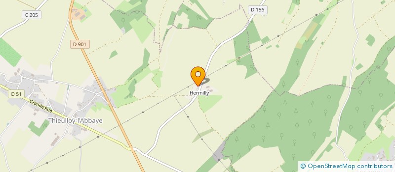 localisation de l'entreprise SCI 2C  THIEULLOY-L'ABBAYE