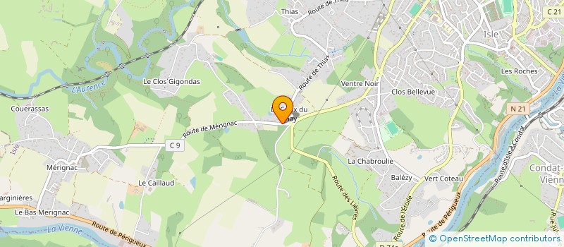 localisation de l'entreprise SCI 2C à ISLE