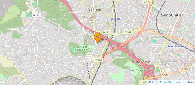 localisation de l'entreprise SCI 2C  SANNOIS