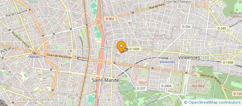 localisation de l'entreprise SCI 2C à VINCENNES