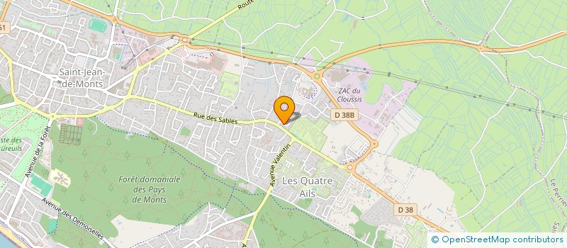 localisation de l'entreprise SCI 2C IMMOBILIER  SAINT-JEAN-DE-MONTS