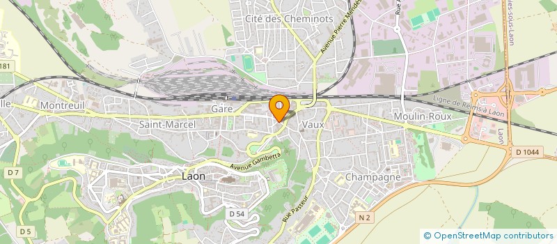 localisation de l'entreprise SCI 2C2D à LAON