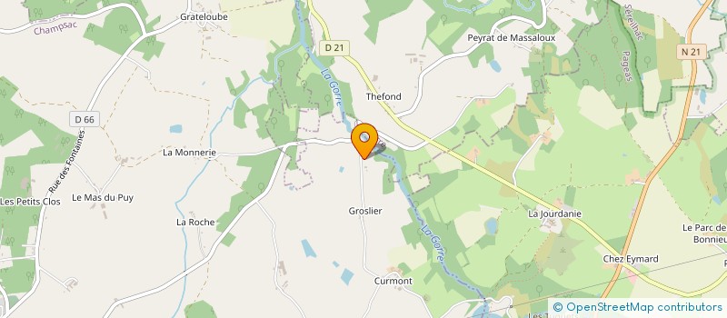 localisation de l'entreprise SCI 2C2MDE  CHAMPSAC