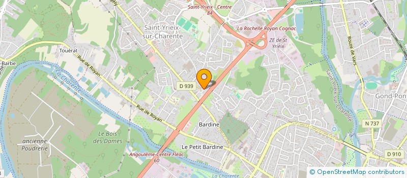 localisation de l'entreprise SCI 2C2S à SAINT-YRIEIX-SUR-CHARENTE