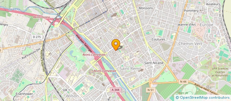 localisation de l'entreprise SCI 2C4A  REIMS