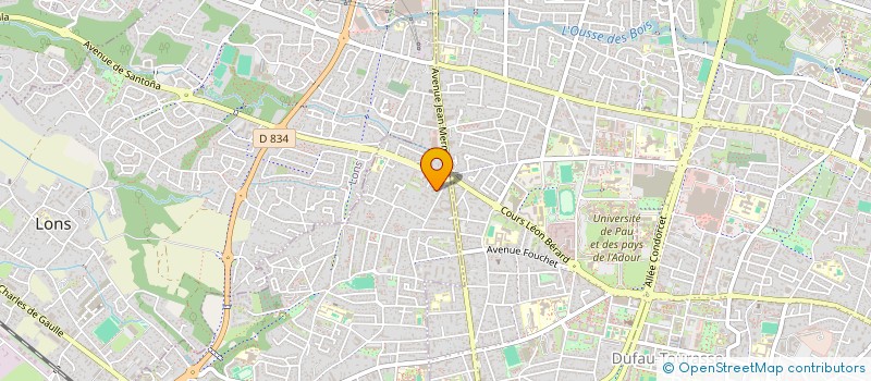 localisation de l'entreprise SCI 2CAGA  BILLERE