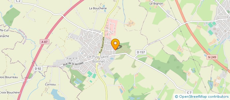 localisation de l'entreprise SCI 2CALVI à CHOLET