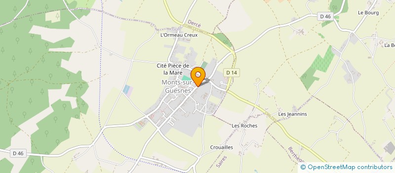 localisation de l'entreprise SCI 2CAP  MONTS-SUR-GUESNES