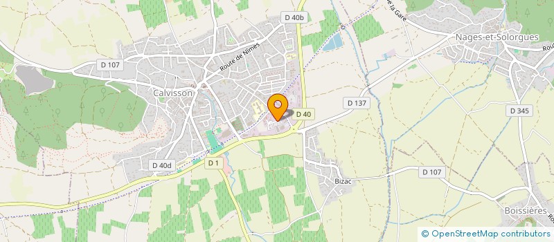 localisation de l'entreprise SCI 2CEKJA  CALVISSON