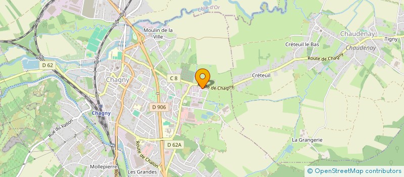 localisation de l'entreprise SCI 2CG  CHAGNY