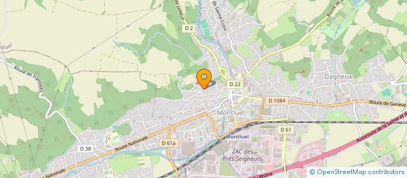 localisation de l'entreprise SCI 2CG  MONTLUEL