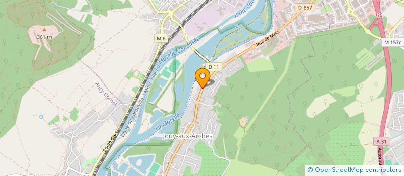 localisation de l'entreprise SCI 2CG IMMO  JOUY-AUX-ARCHES