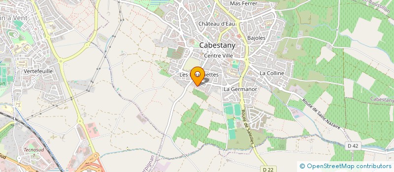 localisation de l'entreprise SCI 2CGM  CABESTANY