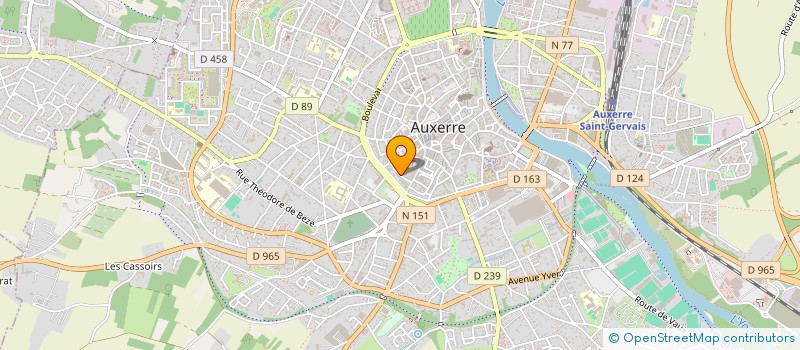 localisation de l'entreprise SCI 2CH à AUXERRE