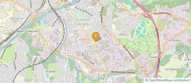 localisation de l'entreprise SCI 2CML à LIMOGES