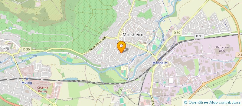 localisation de l'entreprise SCI 2CP  MOLSHEIM