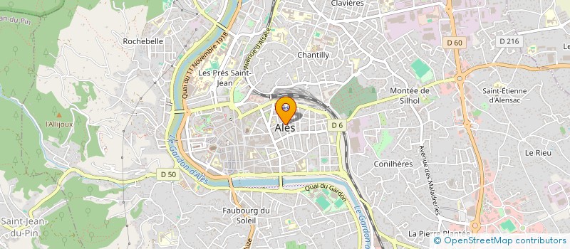 localisation de l'entreprise SCI 2CP  ALES