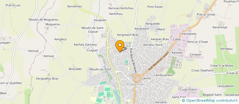 localisation de l'entreprise SCI 2CQ  PLABENNEC