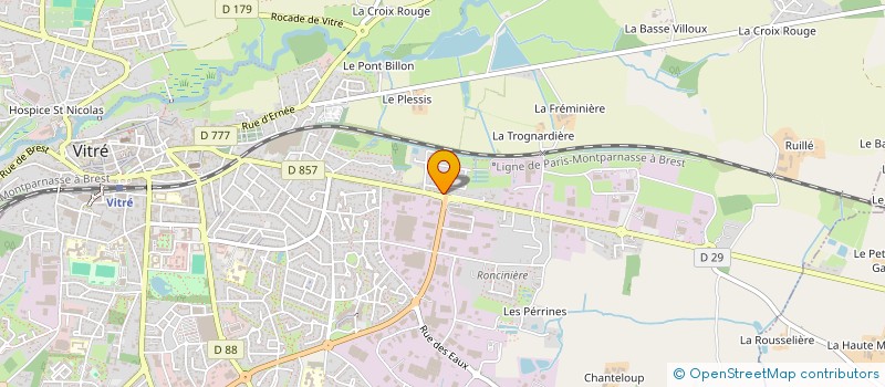 localisation de l'entreprise SCI 2CS  VITRE