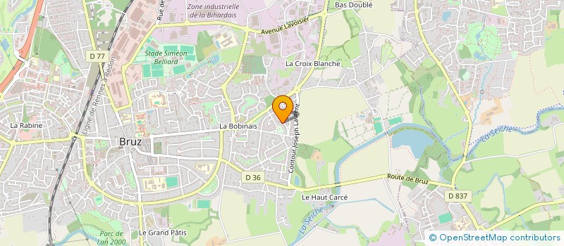 localisation de l'entreprise SCI 2CVDP  BRUZ