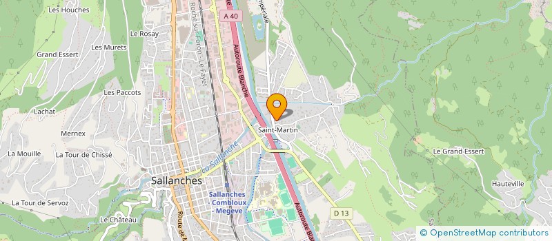localisation de l'entreprise SCI 2CVS à SALLANCHES