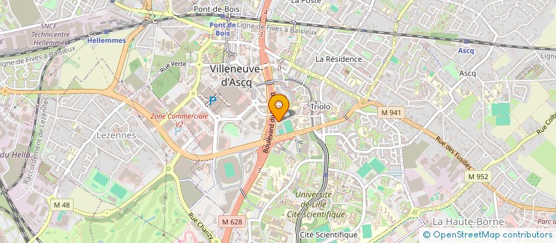 localisation de l'entreprise SCI 2D à VILLENEUVE-D'ASCQ