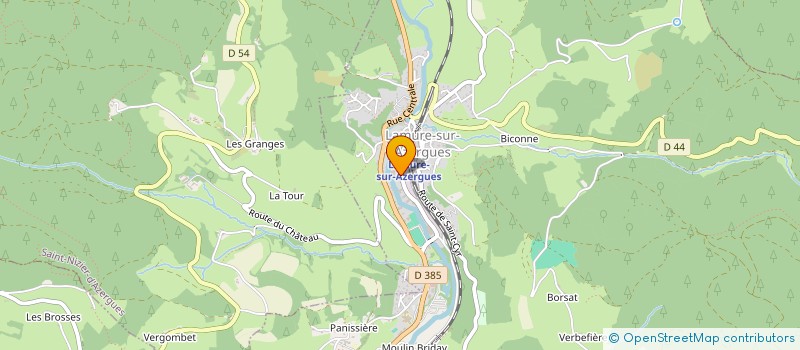 localisation de l'entreprise SCI 2D  LAMURE-SUR-AZERGUES