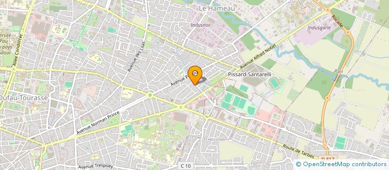 localisation de l'entreprise SCI 2D  PAU