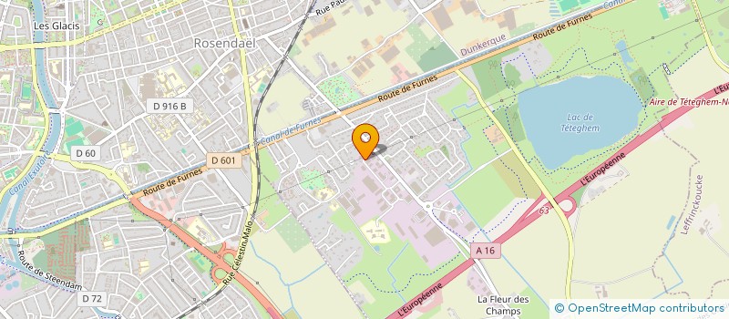 localisation de l'entreprise SCI 2D  TETEGHEM-COUDEKERQUE-VILLAGE