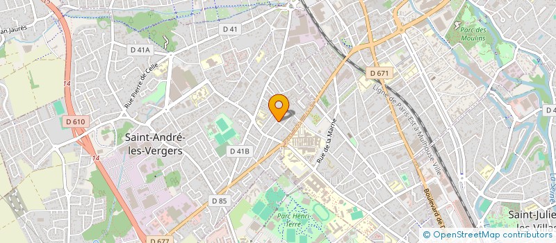 localisation de l'entreprise SCI 2D  SAINT-ANDRE-LES-VERGERS