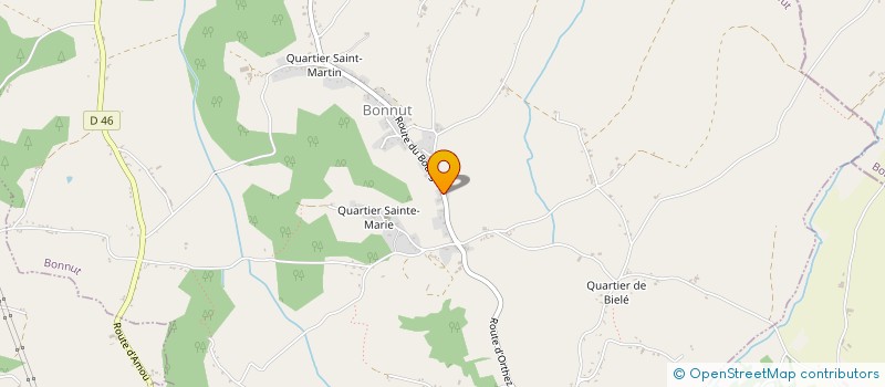 localisation de l'entreprise SCI 2D  BONNUT