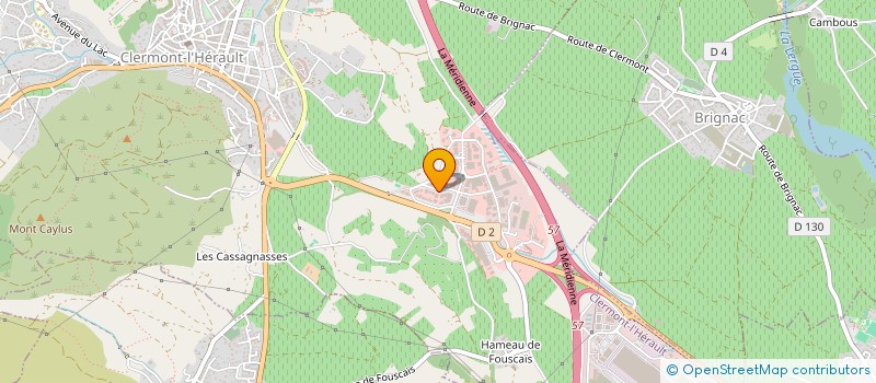 localisation de l'entreprise SCI 2D FONCIER  CLERMONT-L'HERAULT