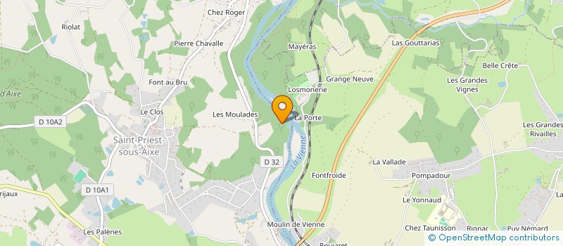 localisation de l'entreprise SCI 2D2S à SAINT-PRIEST-SOUS-AIXE