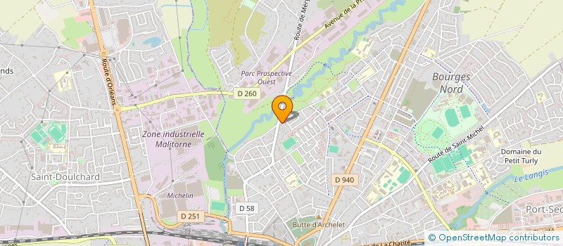 localisation de l'entreprise SCI 2DCALVIN  BOURGES