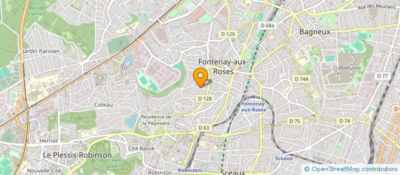 localisation de l'entreprise SCI 2DF à FONTENAY-AUX-ROSES