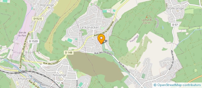 localisation de l'entreprise SCI 2DMS  HAYANGE