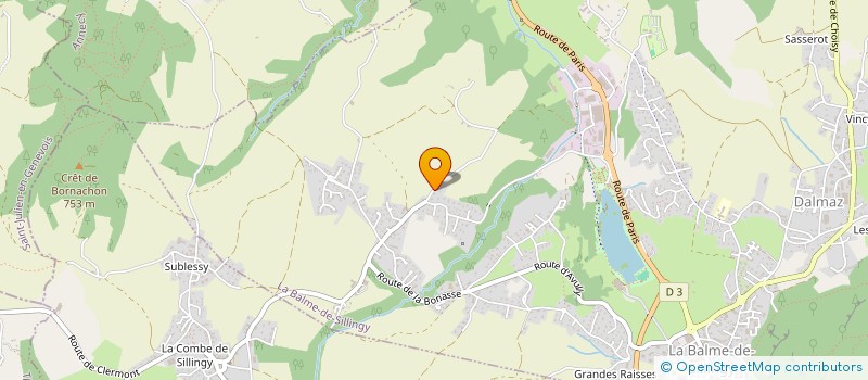 localisation de l'entreprise SCI 2DNSF  LA BALME-DE-SILLINGY